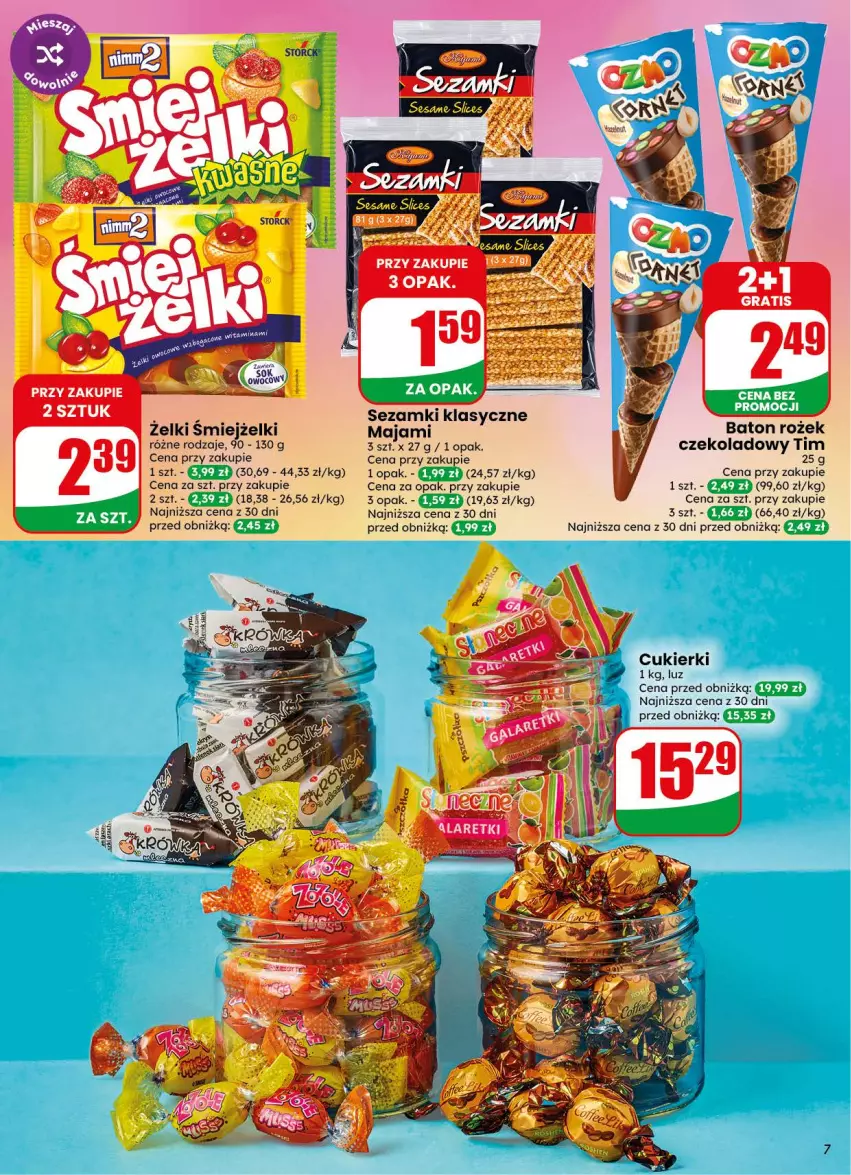 Gazetka promocyjna Dino - Gazetka 38 / 2026 - ważna 16.09 do 22.09.2026 - strona 7 - produkty: Baton, Cukier, Cukierki, Por, Sezam