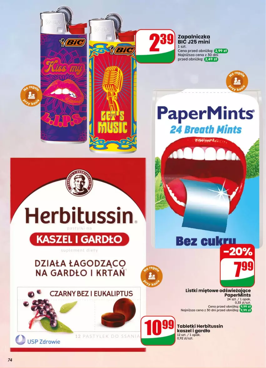 Gazetka promocyjna Dino - Gazetka 38 / 2026 - ważna 16.09 do 22.09.2026 - strona 74 - produkty: Tablet, Zapalniczka, Zdrowie