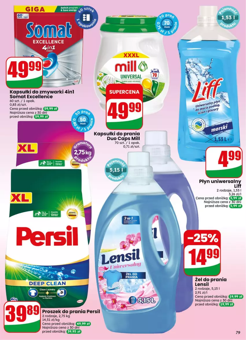 Gazetka promocyjna Dino - Gazetka 38 / 2026 - ważna 16.09 do 22.09.2026 - strona 79 - produkty: Kapsułki do prania, Persil, Proszek do prania, Somat, Zmywarki