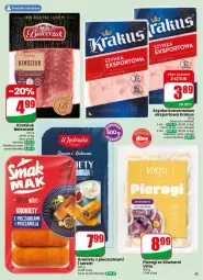 Gazetka promocyjna Dino - Gazetka 38 / 2026 - Gazetka - ważna od 22.09 do 22.09.2026 - strona 45 - produkty: Piec, Pierogi, Krakus, Ser, Por, Krokiety, Kindziuk, Virtu, Pieczarka, Sport