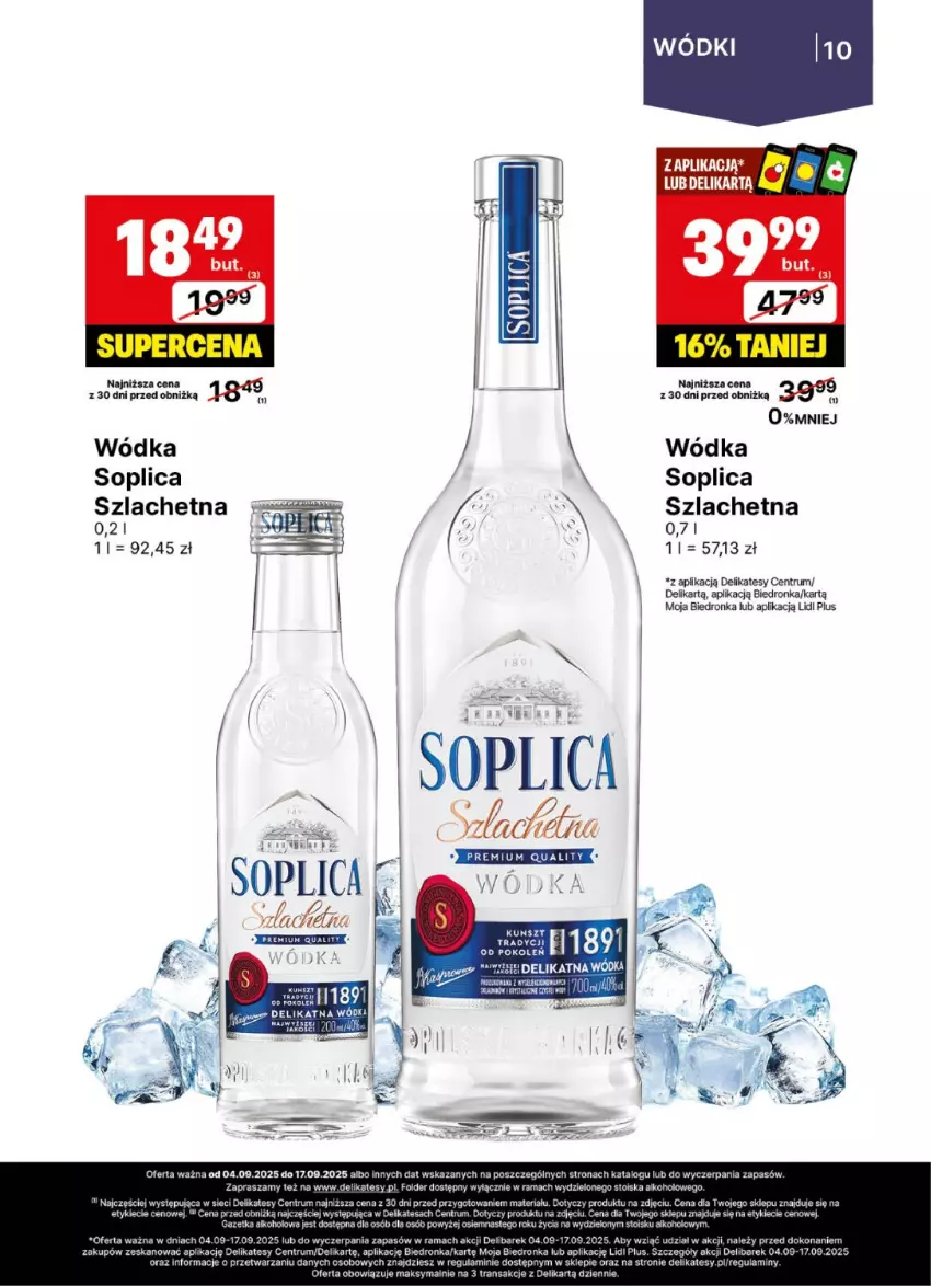 Gazetka promocyjna Delikatesy Centrum - Delibarek DC36-DC37 - ważna 04.09 do 17.09.2025 - strona 10 - produkty: Fa, Rama, Rum, Soplica, Tran, Wódka