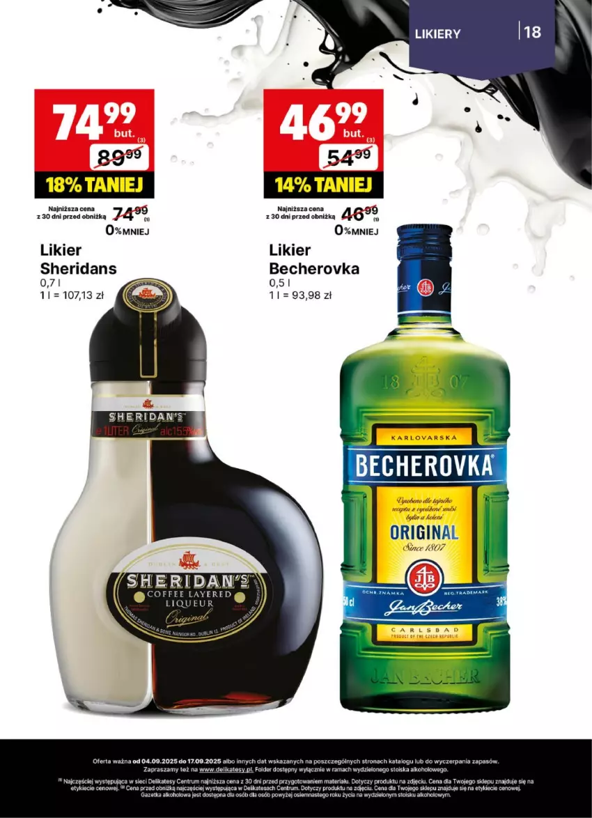 Gazetka promocyjna Delikatesy Centrum - Delibarek DC36-DC37 - ważna 04.09 do 17.09.2025 - strona 18 - produkty: Gin, Likier, Rama, Rum