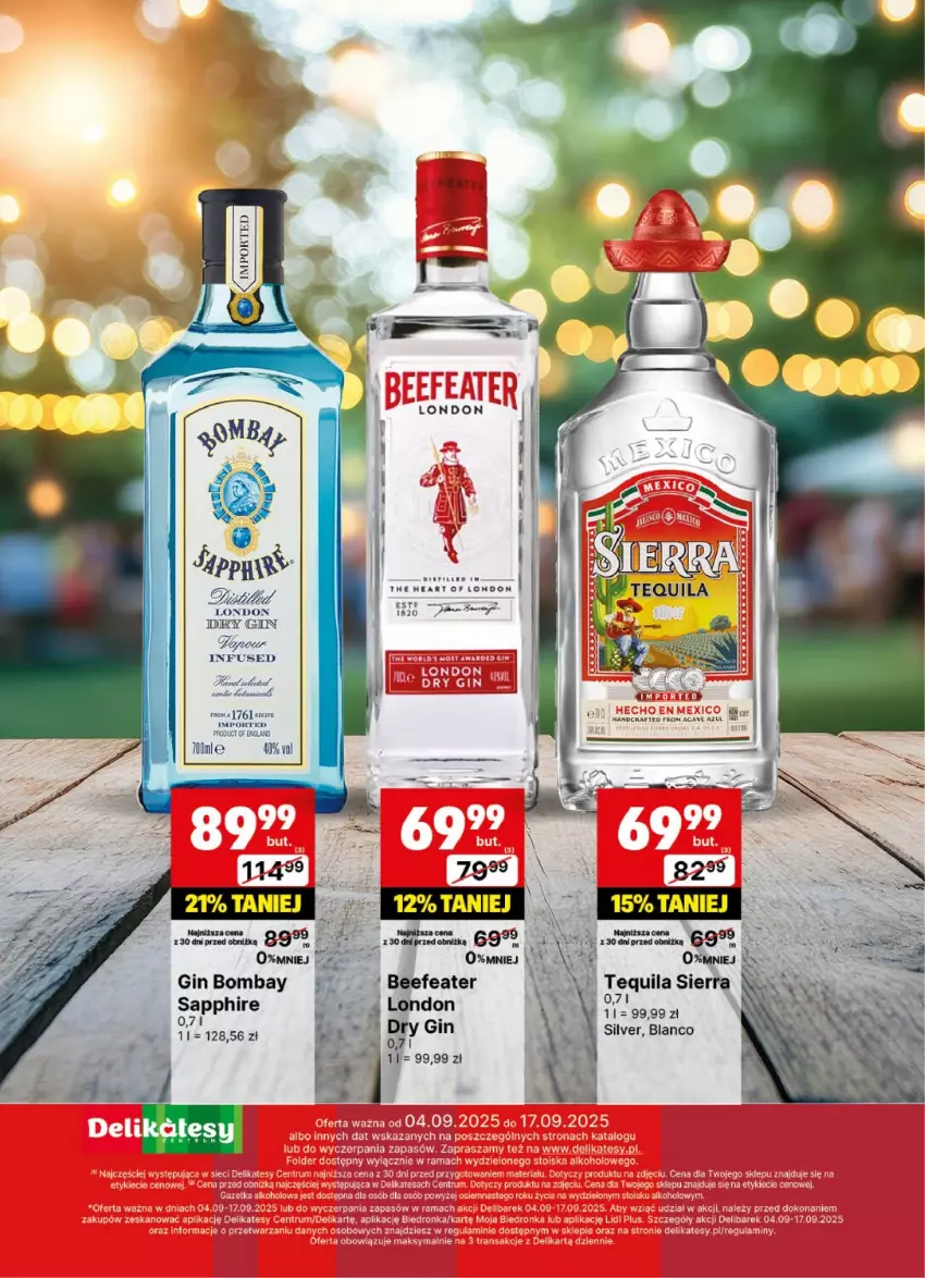 Gazetka promocyjna Delikatesy Centrum - Delibarek DC36-DC37 - ważna 04.09 do 17.09.2025 - strona 26 - produkty: Gin, Por, Tequila
