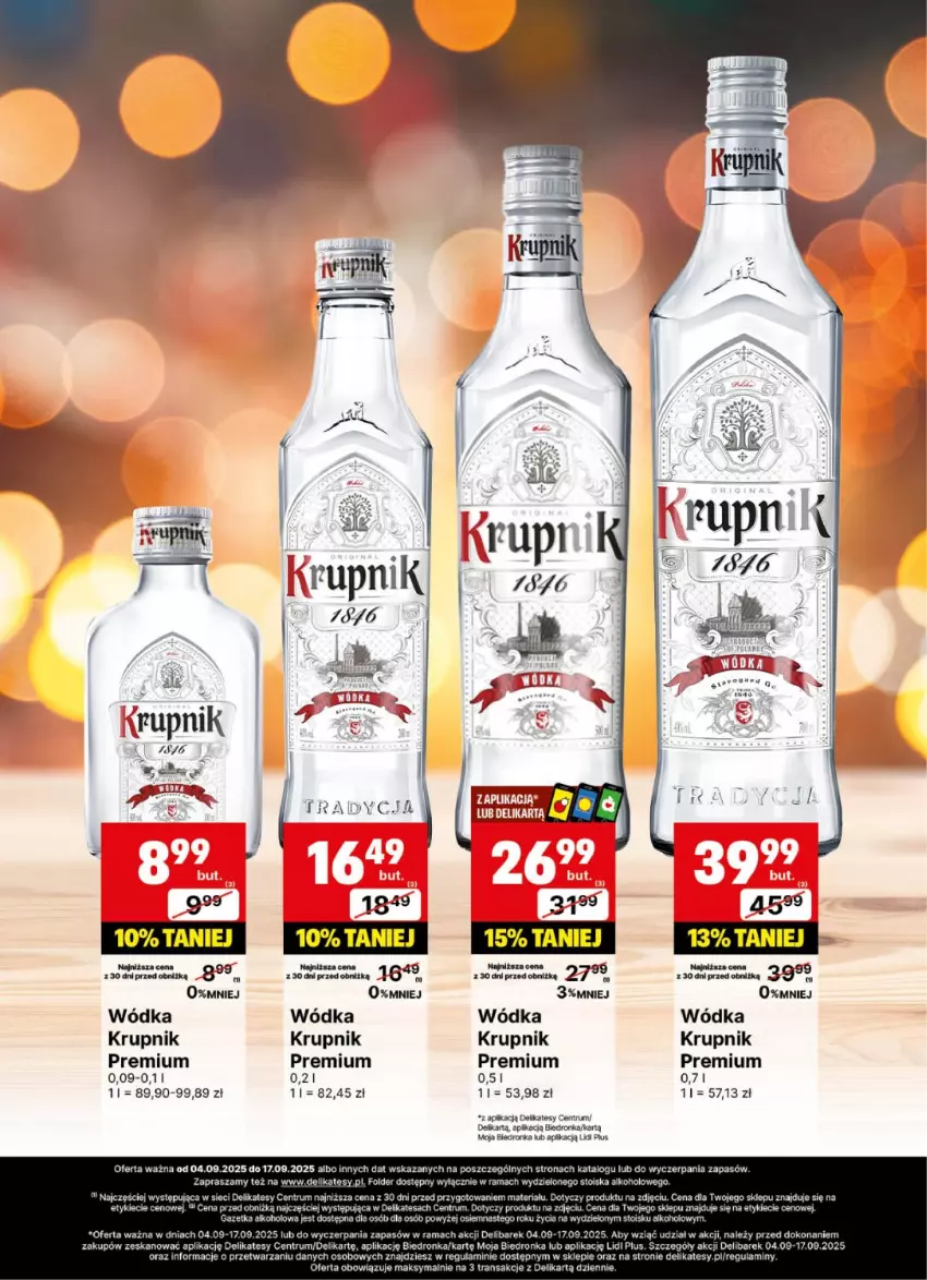 Gazetka promocyjna Delikatesy Centrum - Delibarek DC36-DC37 - ważna 04.09 do 17.09.2025 - strona 9 - produkty: Krupnik, Rama, Rum, Tran, Wódka