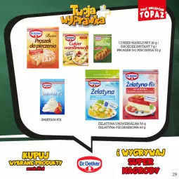 Gazetka promocyjna Topaz - Gazetka - Gazetka - ważna od 16.10 do 16.10.2022 - strona 29 - produkty: Piec, Drożdże, Ser, Gry, Cukier, Proszek do pieczenia, Deser