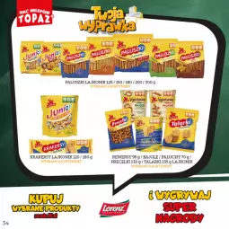 Gazetka promocyjna Topaz - Gazetka - Gazetka - ważna od 16.10 do 16.10.2022 - strona 34 - produkty: Lajkonik, Bajgle, Precelki, Krakersy