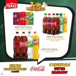 Gazetka promocyjna Topaz - Gazetka - Gazetka - ważna od 16.10 do 16.10.2022 - strona 42 - produkty: Coca-Cola, Napój