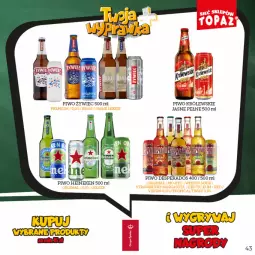 Gazetka promocyjna Topaz - Gazetka - Gazetka - ważna od 16.10 do 16.10.2022 - strona 43 - produkty: Piwo, Królewski, Heineken, Desperados