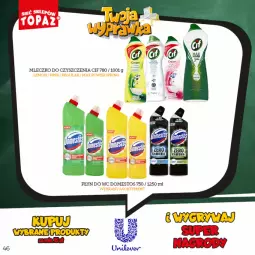 Gazetka promocyjna Topaz - Gazetka - Gazetka - ważna od 16.10 do 16.10.2022 - strona 46 - produkty: Domestos, Cif, Mleczko, Płyn do wc