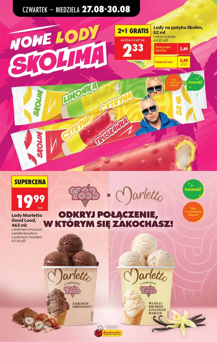 Gazetka promocyjna Biedronka - Od Czwartku - ważna 27.08 do 02.09.2026 - strona 24 - produkty: Bourbon, Gra, Koc, Lody