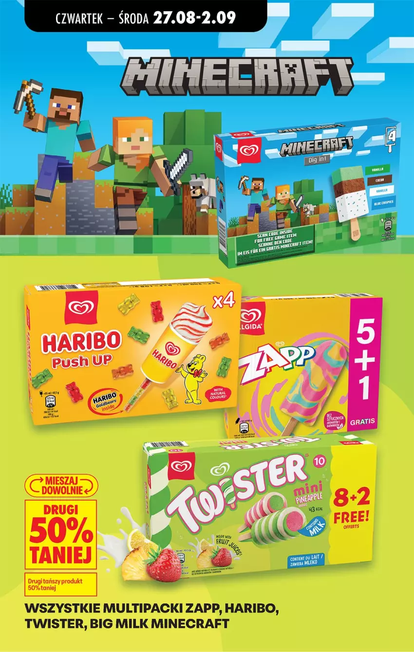Gazetka promocyjna Biedronka - Od Czwartku - ważna 27.08 do 02.09.2026 - strona 25 - produkty: Big Milk, Haribo, Minecraft