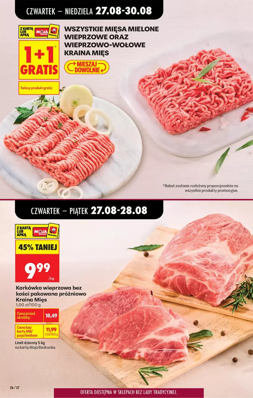 Gazetka promocyjna Biedronka - Od Czwartku - ważna 27.08 do 02.09.2026 - strona 34 - produkty: Karkówka wieprzowa, Por