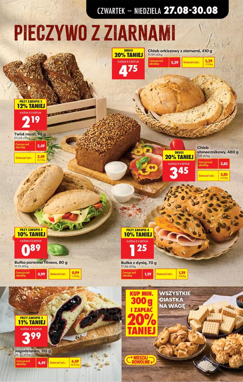 Gazetka promocyjna Biedronka - Od Czwartku - ważna 27.08 do 02.09.2026 - strona 41 - produkty: Bułka, Chleb, Dynią, Jagodzianka, Mus, Por