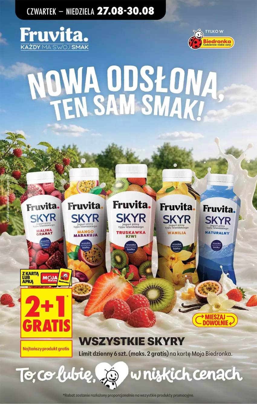 Gazetka promocyjna Biedronka - Od Czwartku - ważna 27.08 do 02.09.2026 - strona 47 - produkty: Gra, Jogurt, Jogurt pitny, Kiwi