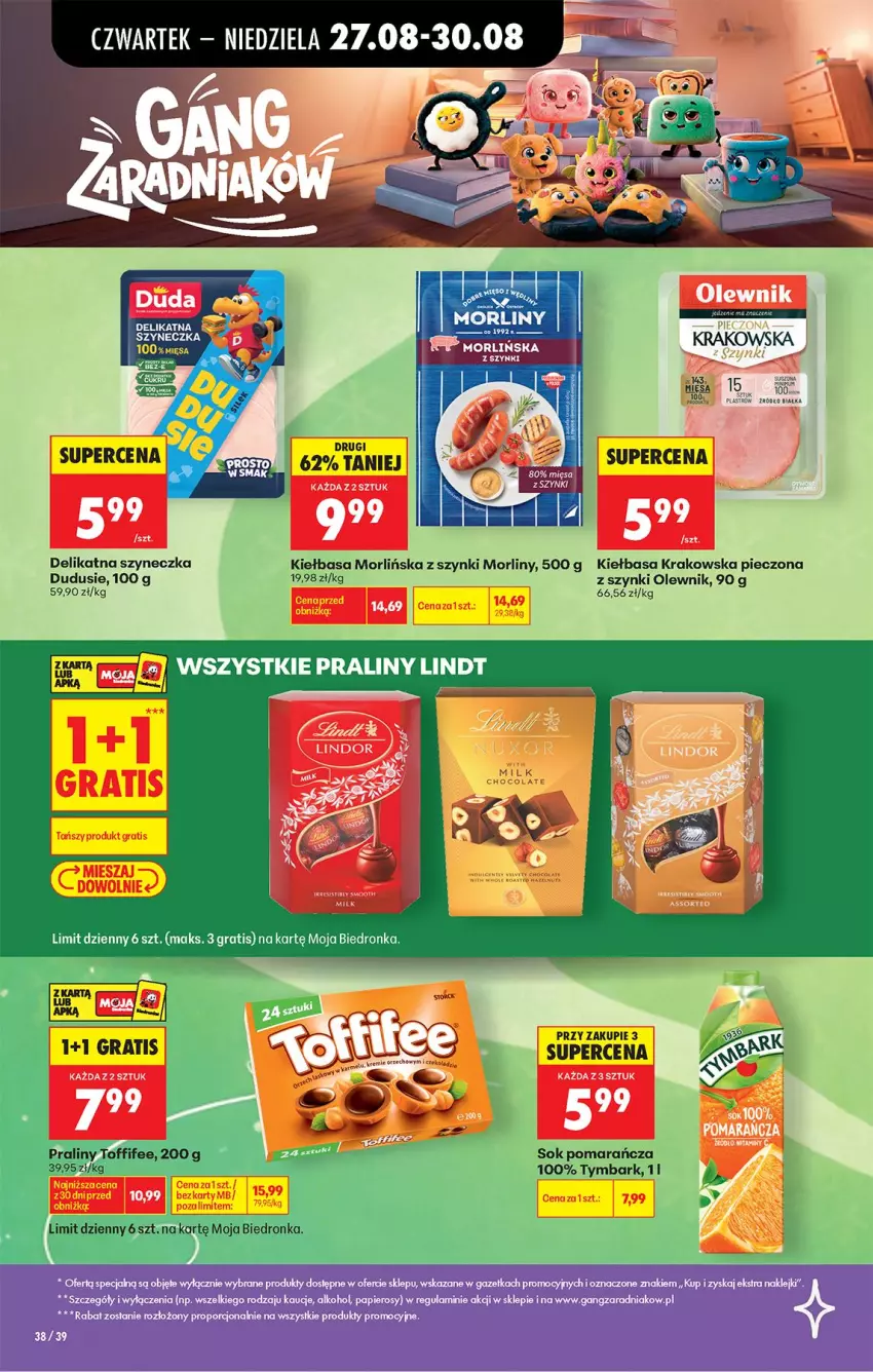 Gazetka promocyjna Biedronka - Od Czwartku - ważna 27.08 do 02.09.2026 - strona 50 - produkty: Lindt, Morliny, Nike, Olewnik, Papier, Piec, Praliny
