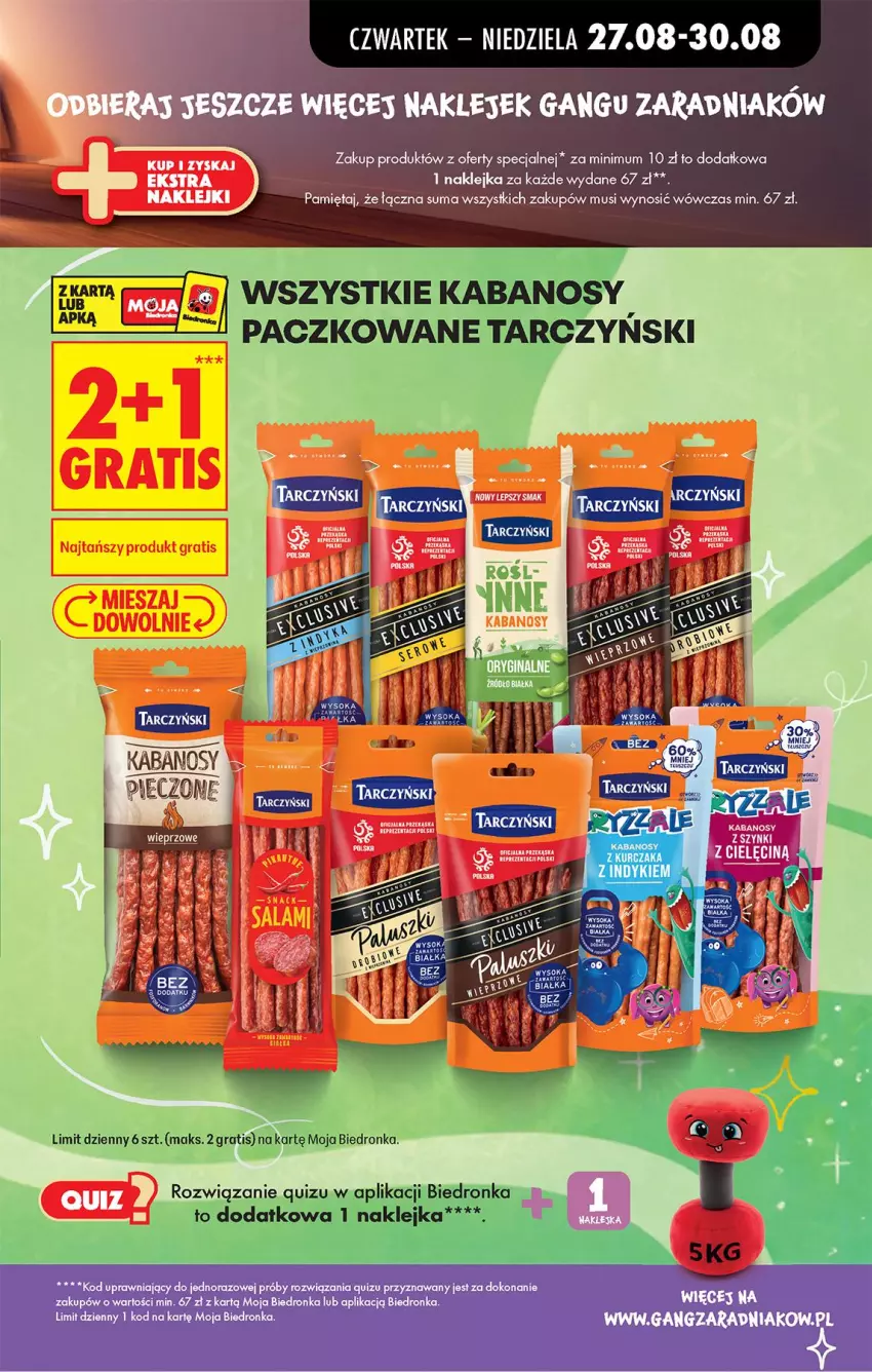Gazetka promocyjna Biedronka - Od Czwartku - ważna 27.08 do 02.09.2026 - strona 51 - produkty: Fa, Gra, Kabanos, Klej, Mięta, Mus, Piec, Quiz, Tarczyński