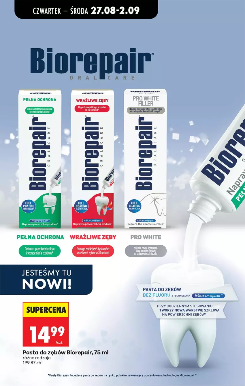 Gazetka promocyjna Biedronka - Od Czwartku - ważna 27.08 do 02.09.2026 - strona 73 - produkty: Biorepair, LG, Pasta do zębów