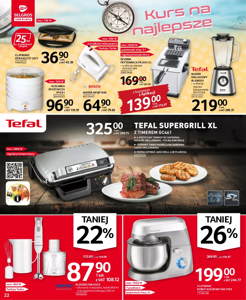 Gazetka promocyjna Selgros - Oferta przemysłowa - ważna 14.07 do 27.07.2022 - strona 22 - produkty: Blender, Grill, Kubek, Mikser, Pojemnik, Robot, Ser, Sok, Suszarka, Trzepaczka