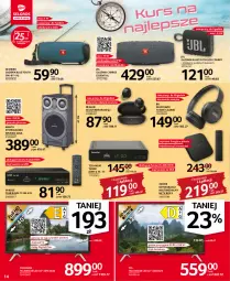 Gazetka promocyjna Selgros - Oferta przemysłowa - Gazetka - ważna od 27.07 do 27.07.2022 - strona 14 - produkty: Por, JBL, Gry, Słuchawki, Głośnik, Głośnik bluetooth, Thomson, Android TV, Telewizor, Manta