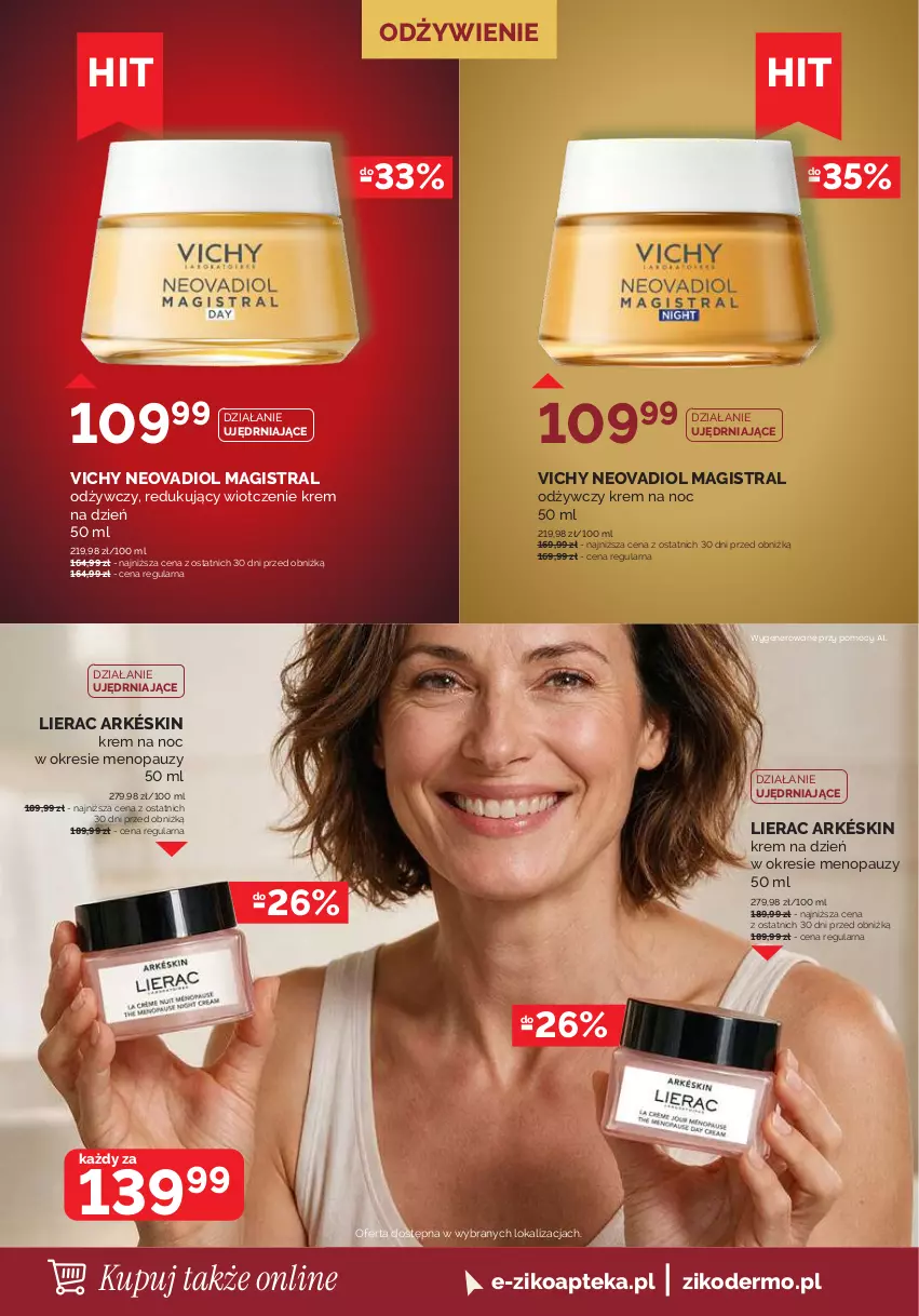 Gazetka promocyjna Ziko - Gazetka Ziko Dermo - ważna 10.09 do 23.09.2026 - strona 2 - produkty: Apteka, Krem na dzień, Krem na noc, Lierac, Vichy