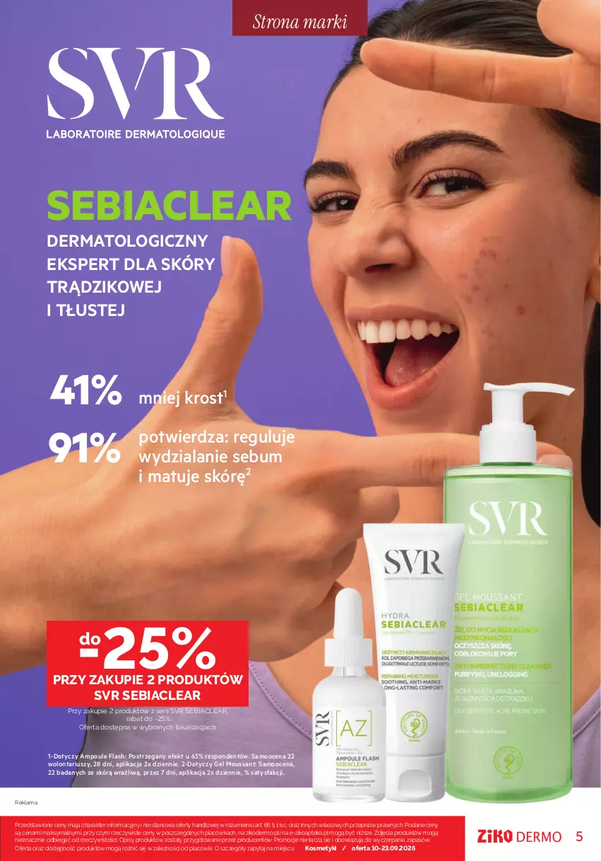 Gazetka promocyjna Ziko - Gazetka Ziko Dermo - ważna 10.09 do 23.09.2026 - strona 5 - produkty: Apteka, Fa, Ser, SVR