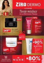 Gazetka promocyjna Ziko - Gazetka Ziko Dermo - Gazetka - ważna od 23.09 do 23.09.2026 - strona 1 - produkty: Krem nawilżający, Lierac, La Roche-Posay, Dermedic, Nuxe, Apteka, Hydrain 2
