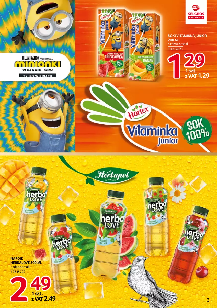 Gazetka promocyjna Selgros - Katalog Markowe Produkty - ważna 22.04 do 31.12.2022 - strona 3 - produkty: Inka, Napoje, Sok