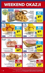 Gazetka promocyjna Carrefour - Gazetka Weekend okazji już od piątku! - Gazetka - ważna od 03.01 do 03.01.2026 - strona 2 - produkty: Ser, Cytryny, Kawa, Ziemniaki, Croissant, Pomarańcze, Bułka, Fa