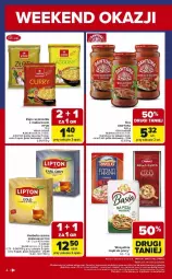 Gazetka promocyjna Carrefour - Gazetka Weekend okazji już od piątku! - Gazetka - ważna od 03.01 do 03.01.2026 - strona 4 - produkty: Makaron, Dawtona, Zupa, Herbata czarna, Lipton, Moda, Herbata, Fa