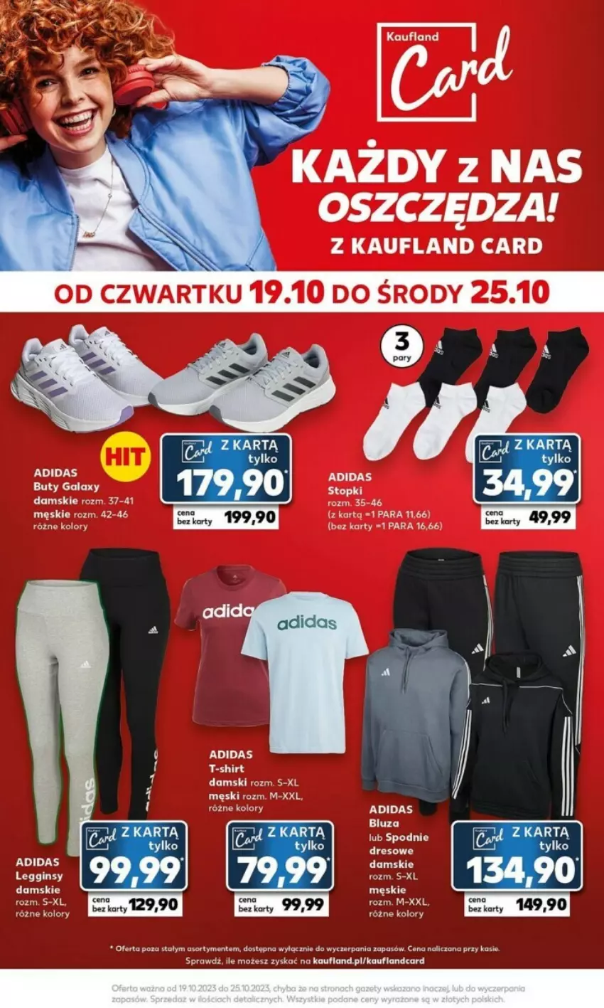 Gazetka promocyjna Kaufland - ważna 23.10 do 25.10.2023 - strona 13 - produkty: Adidas, Bluza, Gin, Kasia, Legginsy, LG, Por, T-shirt