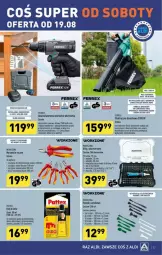 Gazetka promocyjna Aldi - Gazetka - ważna od 19.08 do 19.08.2023 - strona 31 - produkty: Gra, Inka, Uchwyty, Tarka, Wkręt, Szczypce, Wkrętarka, Haczyk, Akumulator