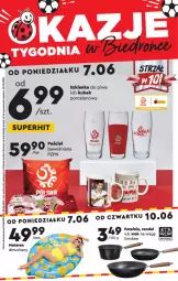 Gazetka promocyjna Biedronka - Okazje tygodnia - Gazetka - ważna od 26.06 do 26.06.2021 - strona 1 - produkty: Piwa, Por, Pościel, Materac, Tera, Szklanka, Kubek, Patelnia, Rondel, Materac dmuchany, Fa