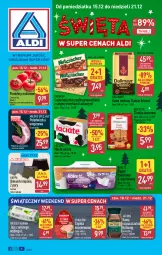 Gazetka promocyjna Aldi - Pełna oferta - Gazetka - ważna od 21.12 do 21.12.2025 - strona 1 - produkty: Ciastka, Kawa rozpuszczalna, Sok, Ser, Gra, Papier, Polędwiczka wieprzowa, Sokołów, Jaja, Mięsne specjały, Dallmayr, Kawa mielona, Kawa, Papier toaletowy, Szynka konserwowa, Szynka, Czekolada mleczna, Czekolada, Deser, Jacobs, Masło, Pomidory, Jaja z wolnego wybiegu, Bokserki