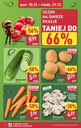 Gazetka promocyjna Aldi - Pełna oferta - Gazetka - ważna od 21.12 do 21.12.2025 - strona 2 - produkty: Piec, Ziemniaki, Pieczarki krojone, Grunt, Pomidory