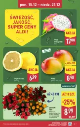 Gazetka promocyjna Aldi - Pełna oferta - Gazetka - ważna od 21.12 do 21.12.2025 - strona 7 - produkty: Sok, Bukiet, Mango, Grejpfrut