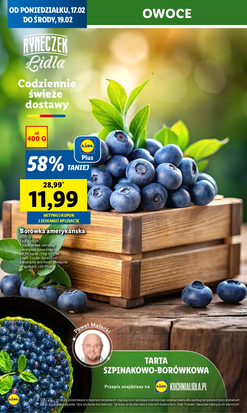 Gazetka promocyjna Lidl - GAZETKA - ważna 17.02 do 19.02.2025 - strona 12 - produkty: Borówka, Borówka amerykańska, Owoce