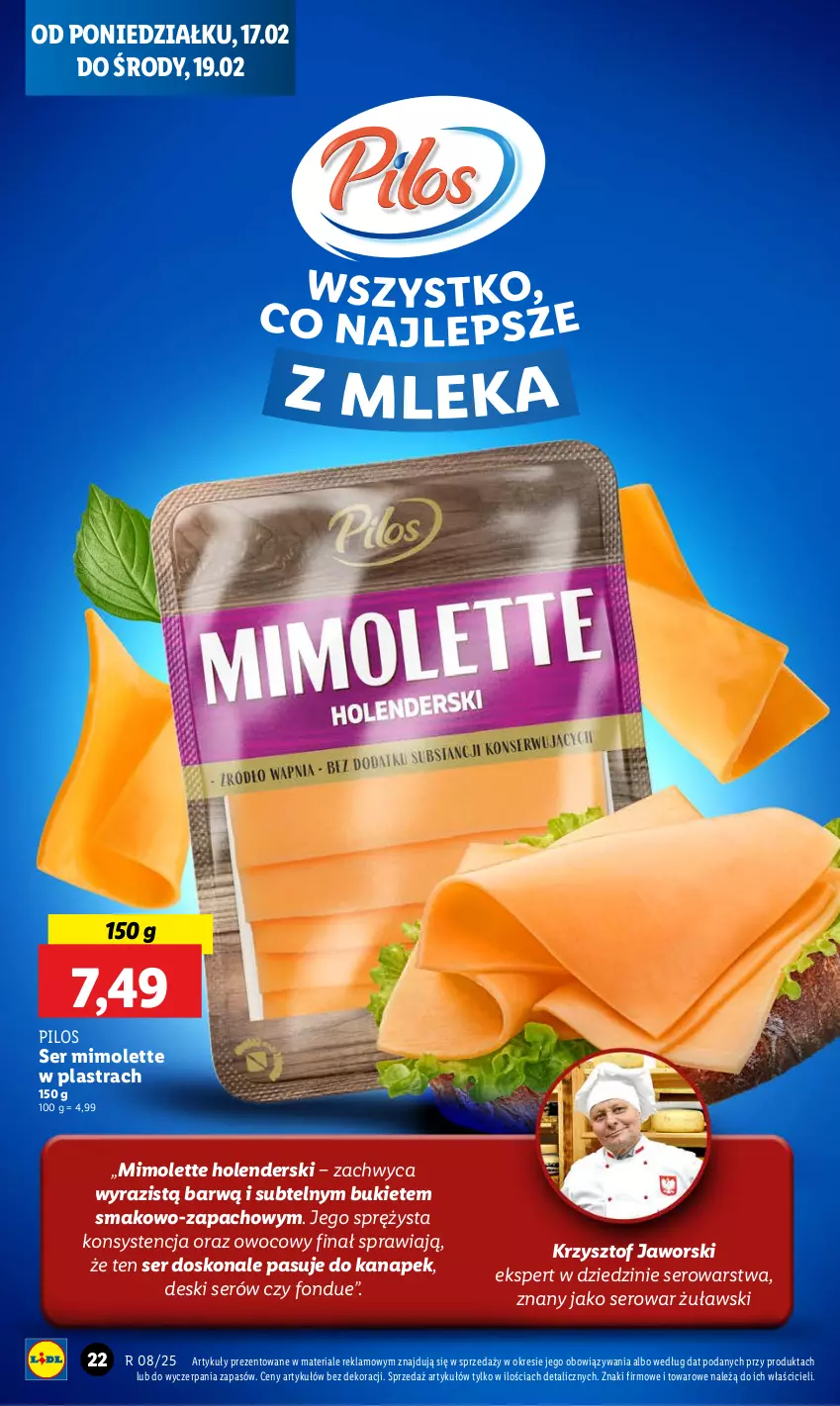 Gazetka promocyjna Lidl - GAZETKA - ważna 17.02 do 19.02.2025 - strona 24 - produkty: Bukiet, Fondue, Mimolette, Pilos, Ser