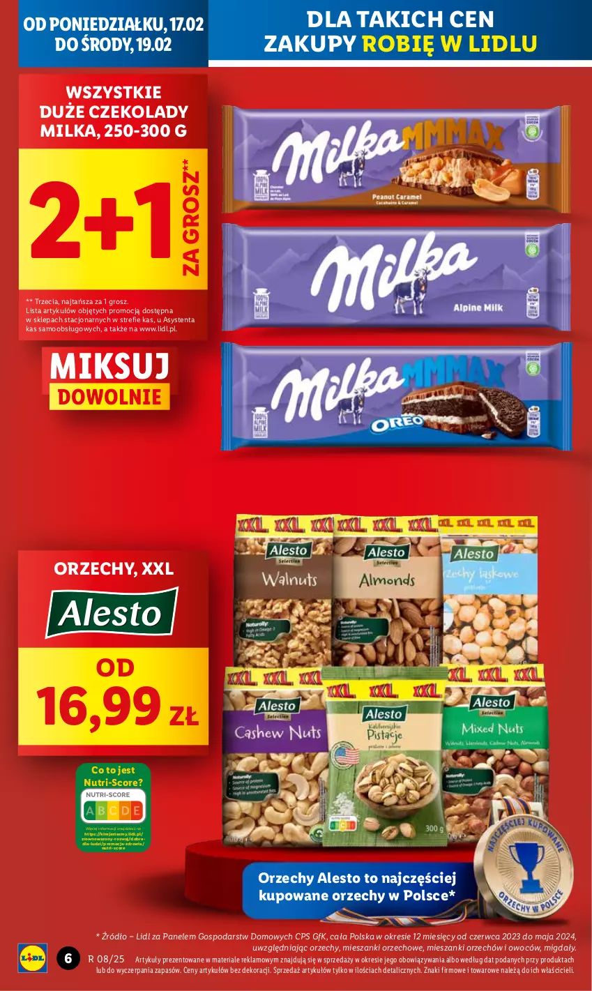 Gazetka promocyjna Lidl - GAZETKA - ważna 17.02 do 19.02.2025 - strona 4 - produkty: Migdały, Milka, Wazon