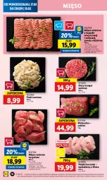 Gazetka promocyjna Lidl - GAZETKA - Gazetka - ważna od 19.02 do 19.02.2025 - strona 20 - produkty: Kurczak, Mięso wołowe, Mięso mielone, Mięso mielone z łopatki wieprzowej, Por, Lion, Burger, Wołowina, Flaki, Flaki wołowe, Mięso