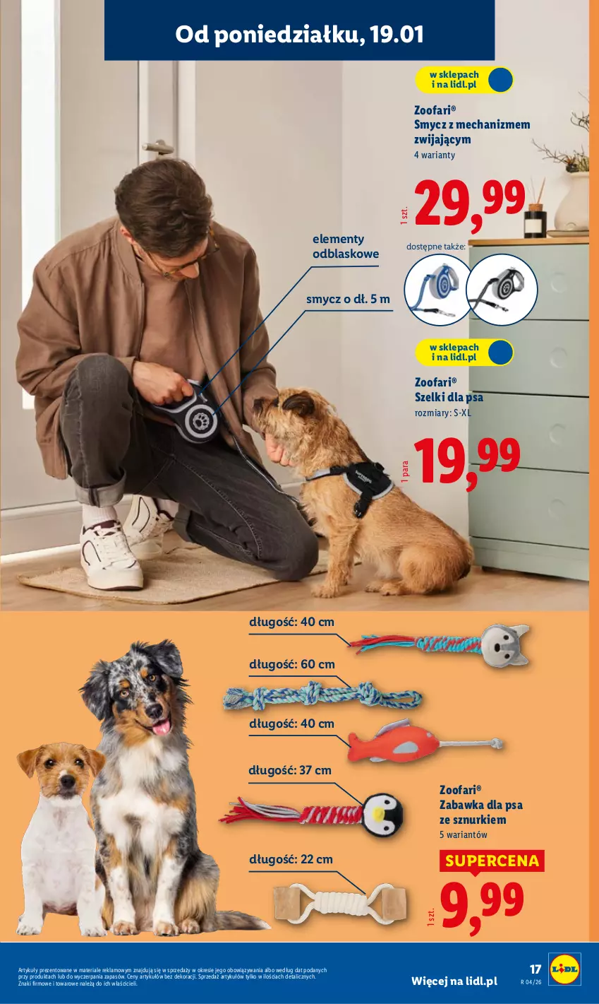 Gazetka promocyjna Lidl - GAZETKA - ważna 19.01 do 25.01.2026 - strona 17 - produkty: Fa, Smycz, Zabawka