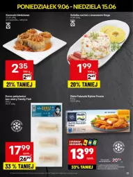 Gazetka promocyjna Delikatesy Centrum - Franczyza DC24 Poniedziałek - Gazetka - ważna od 15.06 do 15.06.2025 - strona 25 - produkty: Polędwica, Sałatka, Frosta, Ananas, Paluszki rybne, Dega, Sałat, Koreczki śledziowe, Dorsz, Surimi, Fa