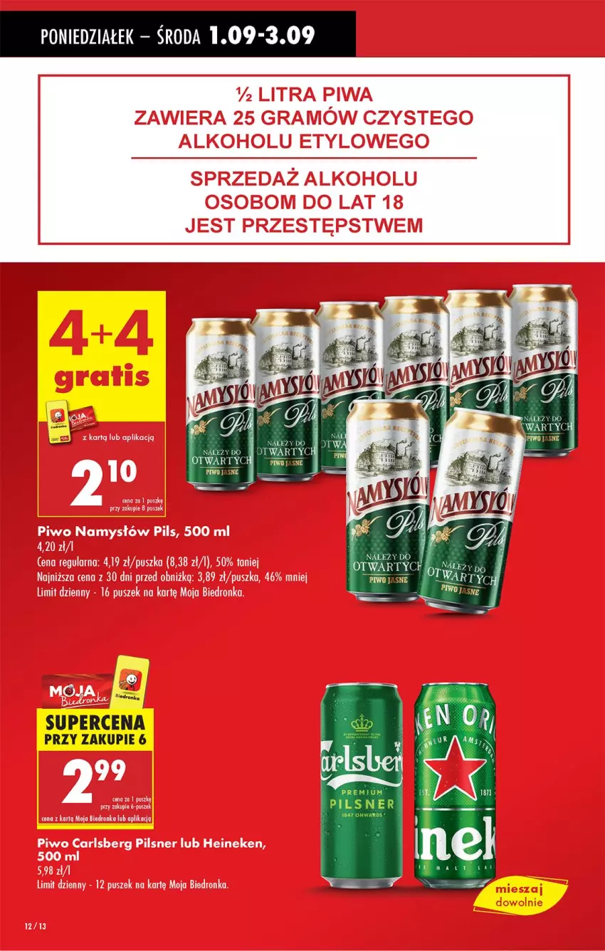 Gazetka promocyjna Biedronka - Od Poniedziałku - ważna 01.09 do 06.09.2025 - strona 12 - produkty: Fa, Piwo