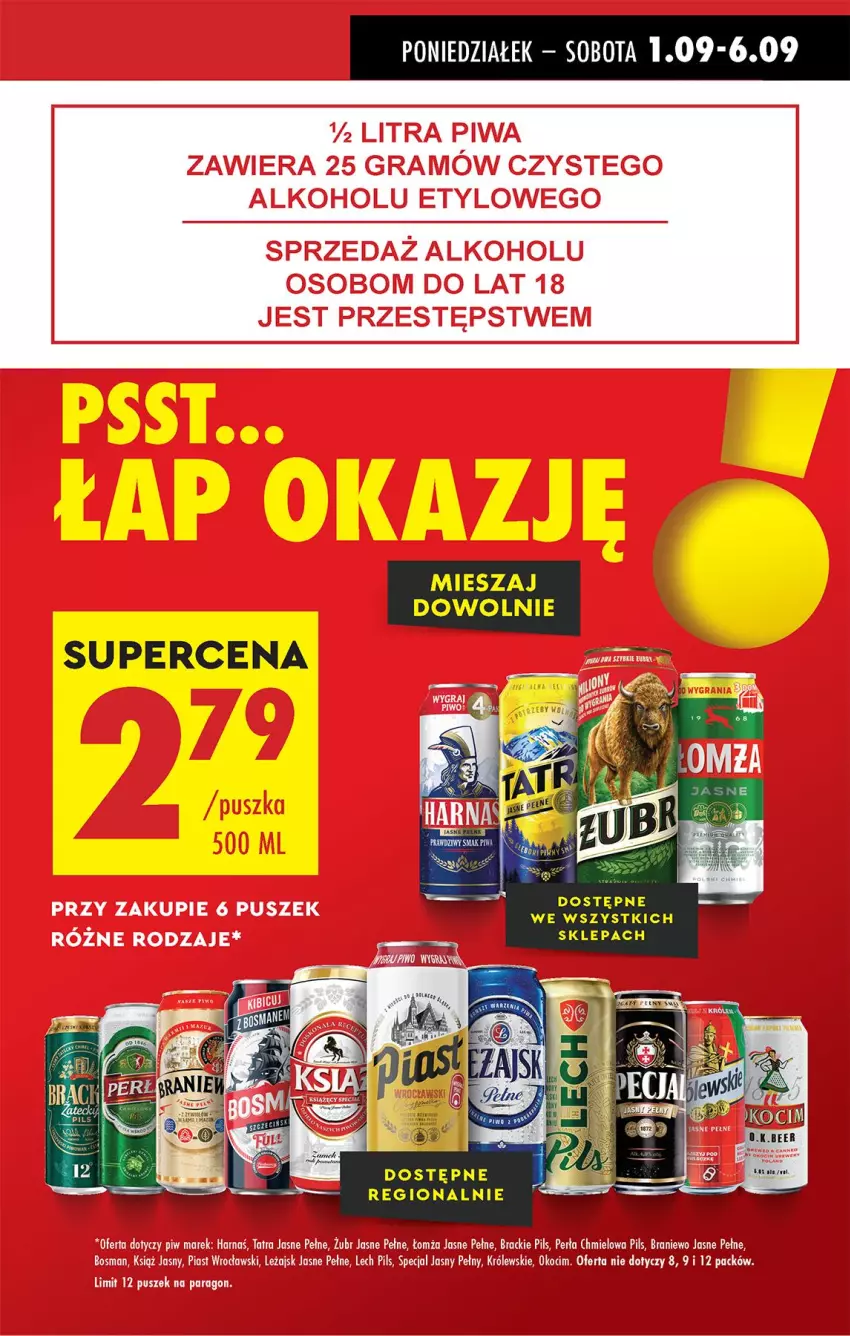Gazetka promocyjna Biedronka - Od Poniedziałku - ważna 01.09 do 06.09.2025 - strona 13 - produkty: Harnaś, Piast, Tatra