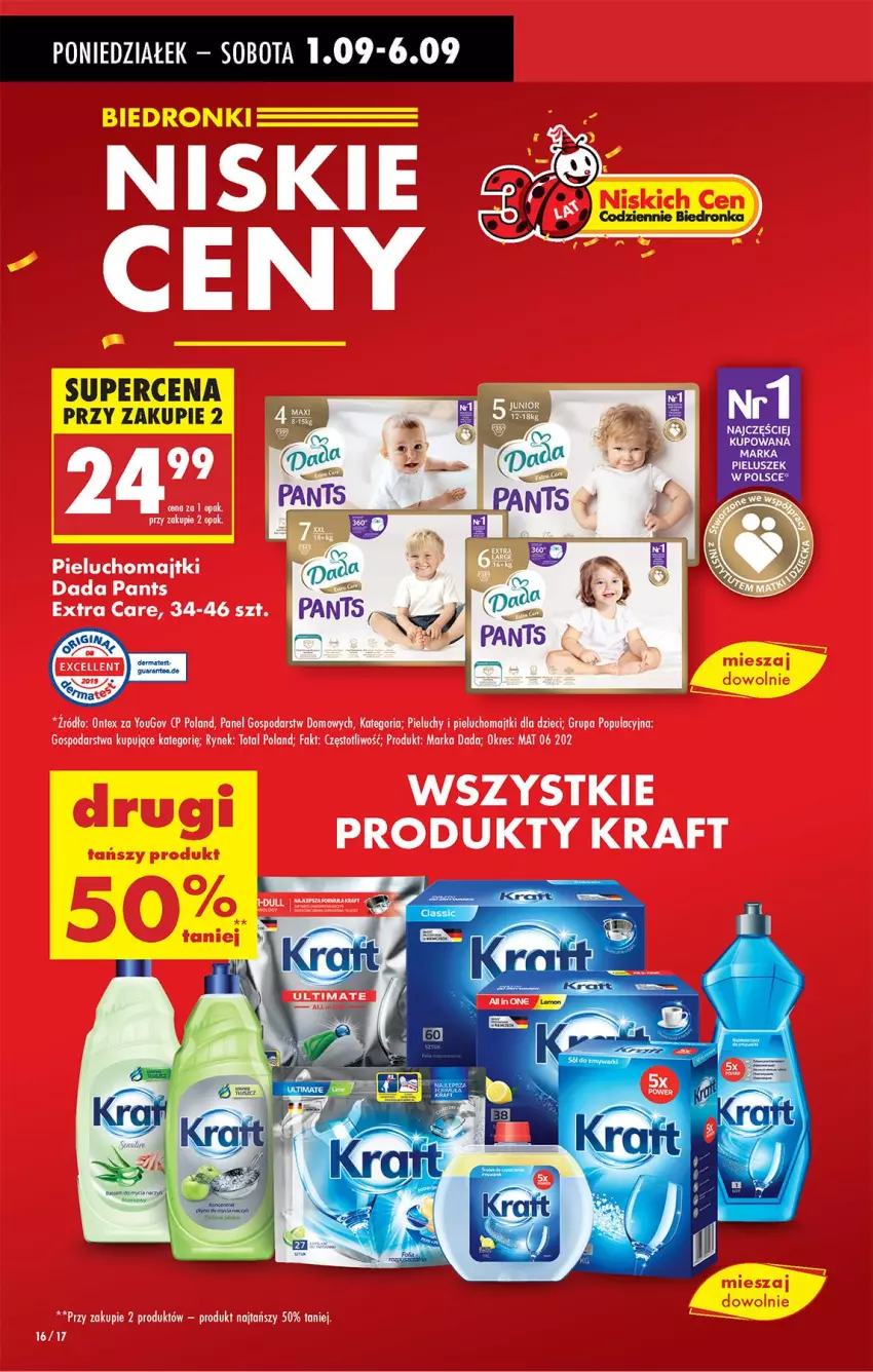 Gazetka promocyjna Biedronka - Od Poniedziałku - ważna 01.09 do 06.09.2025 - strona 16 - produkty: Fa, LG