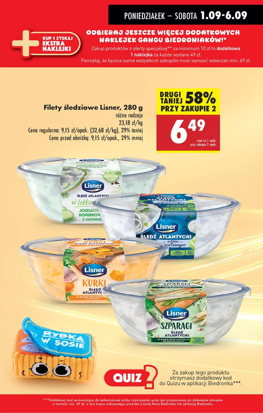 Gazetka promocyjna Biedronka - Od Poniedziałku - ważna 01.09 do 06.09.2025 - strona 29 - produkty: Jogurt, Lisner