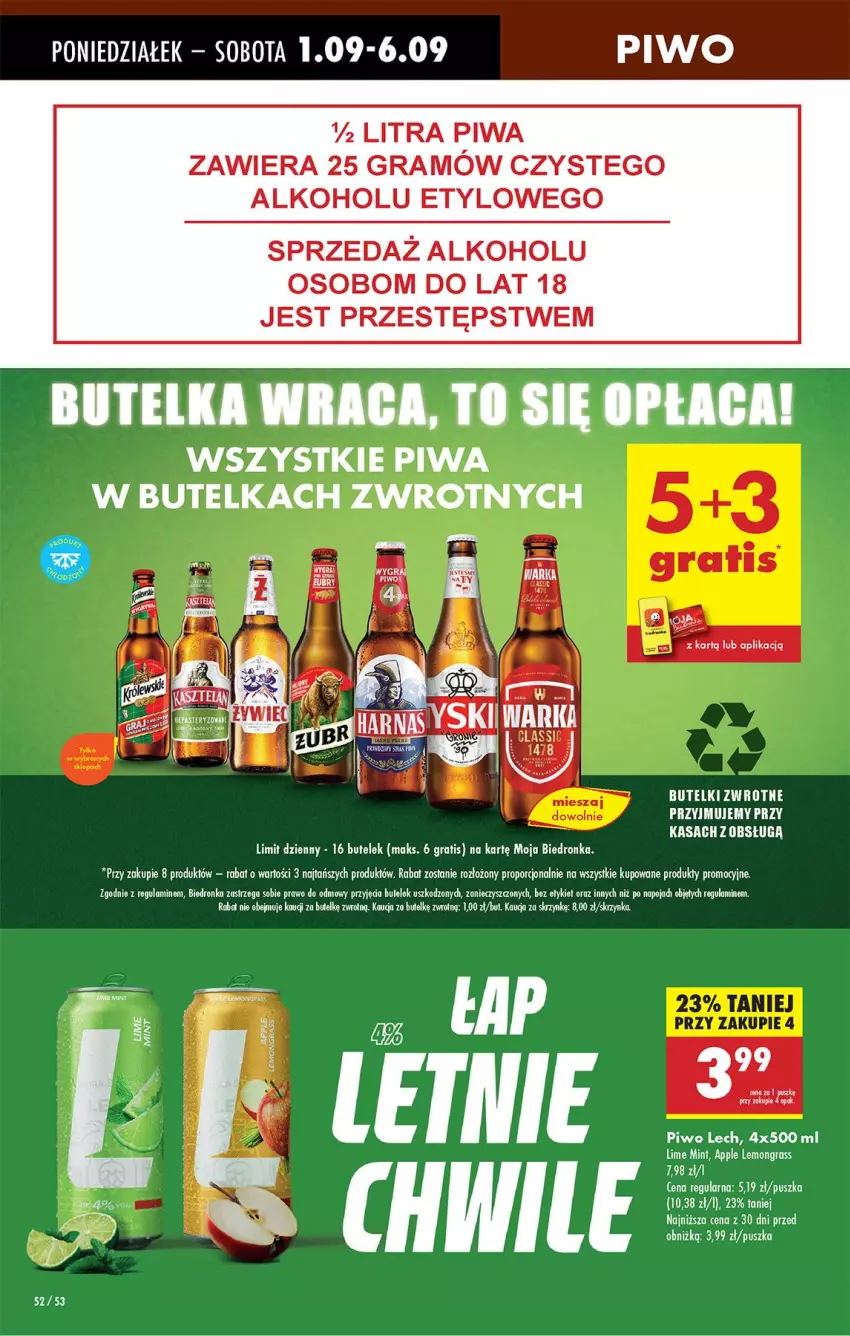 Gazetka promocyjna Biedronka - Od Poniedziałku - ważna 01.09 do 06.09.2025 - strona 54 - produkty: Gra, Piwa