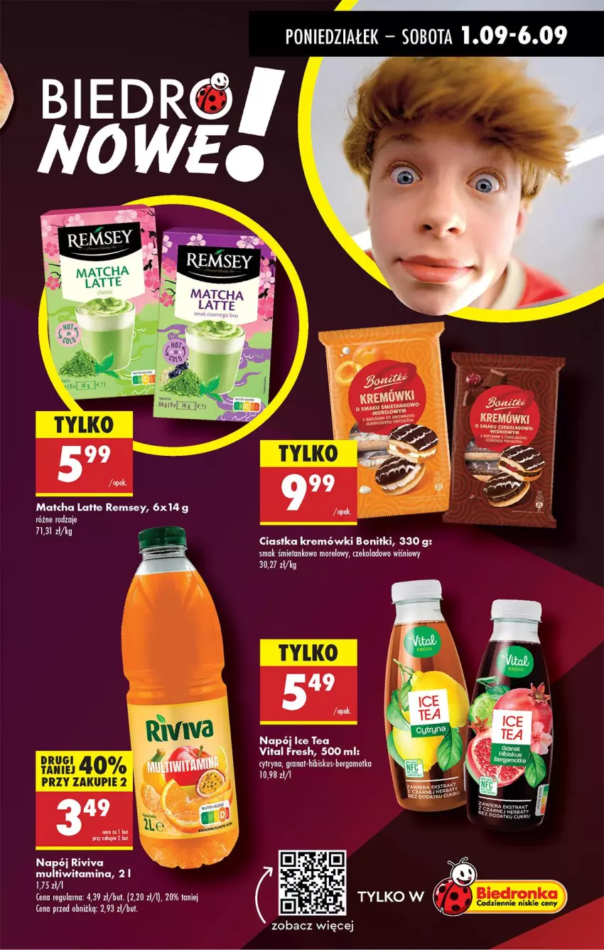 Gazetka promocyjna Biedronka - Od Poniedziałku - ważna 01.09 do 06.09.2025 - strona 69 - produkty: Bonitki, Ciastka, Gra, Granat, Hibiskus, Ice tea, Napój