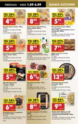 Gazetka promocyjna Biedronka - Od Poniedziałku - Gazetka - ważna od 06.09 do 06.09.2025 - strona 44 - produkty: Mozzarella, Piec, Kurczak, Naleśniki, Pierogi, Warzywa, Sos, Ser, Krokiety, Ricotta, Bułeczki, Kopytka, Penne, Pizza, Pieczarka, Burger, Kotlet, Lasagne bolognese, Lasagne, Szpinak, Fa