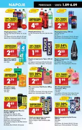 Gazetka promocyjna Biedronka - Od Poniedziałku - Gazetka - ważna od 06.09 do 06.09.2025 - strona 53 - produkty: Dawtona, Mus, 7up, Napój energetyczny, Tropical, Ananas, Mirinda, Coca-Cola, Napoje, Pepsi, Tiger, Napój gazowany, Fanta, Wino, Sprite, Mango, Napój, Full Throttle, Fa