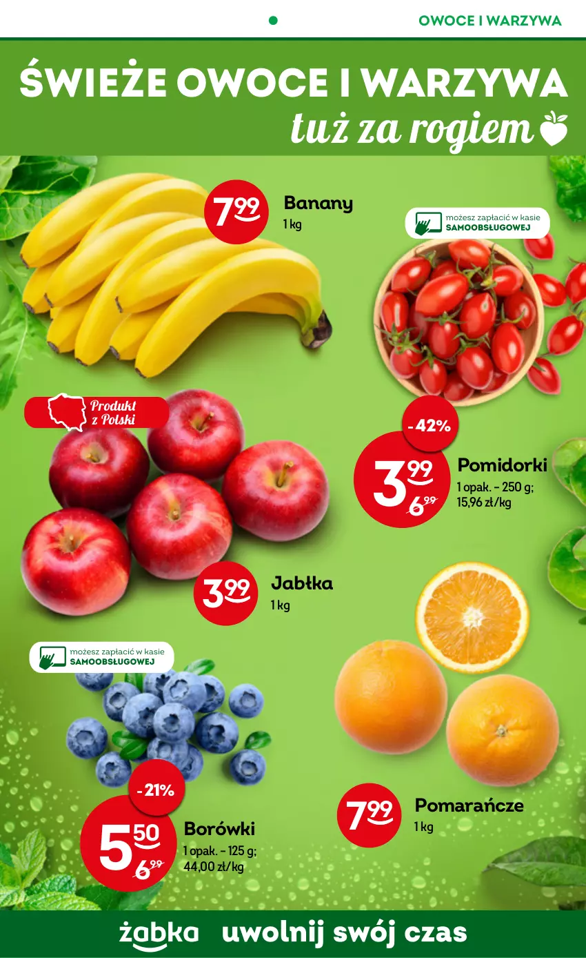 Gazetka promocyjna Żabka - ważna 09.11 do 15.11.2022 - strona 24 - produkty: Banany, Jabłka, Owoce, Pomarańcze, Pomidorki, Warzywa